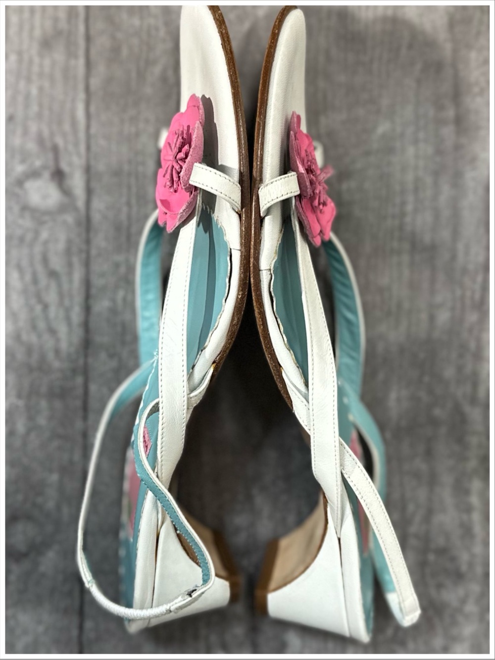 Vintage Lilly Pulitzer Kitten Heel Sandals [S4183] - Picture 3 of 11
